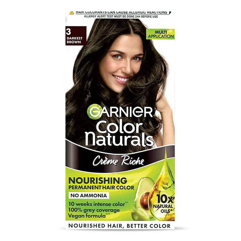 GARNIER Color Naturals-Shade 3, Darkest Brown