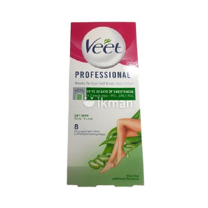 Veet Professional Easy Gel Wax Strips Legs & Body Normal Skin - 8