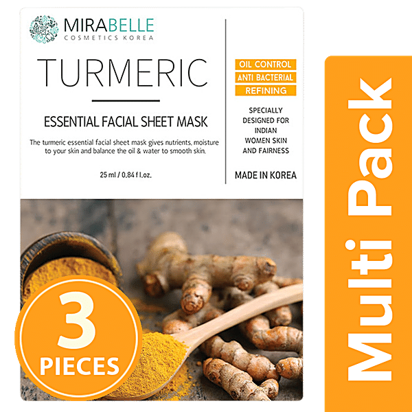 MIRABELLE TURMERIC SHEET MASK